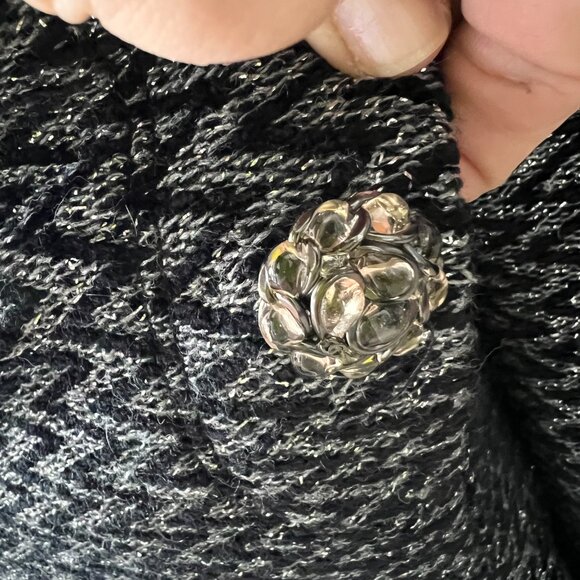 Chanel from Metropolis collection gray black coat size 40 - Picture 8 of 14